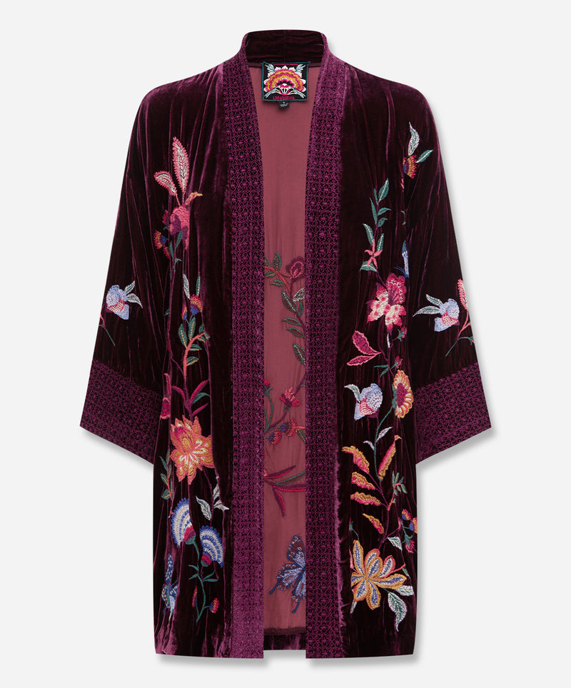 Johnny was vivian outlet velvet kimono