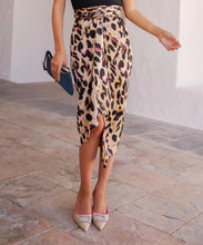 Load image into Gallery viewer, Brown Leopard Jaspre Skirt