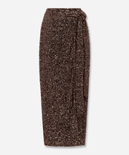 Load image into Gallery viewer, Chocolate Jaspre Sequin Skirt