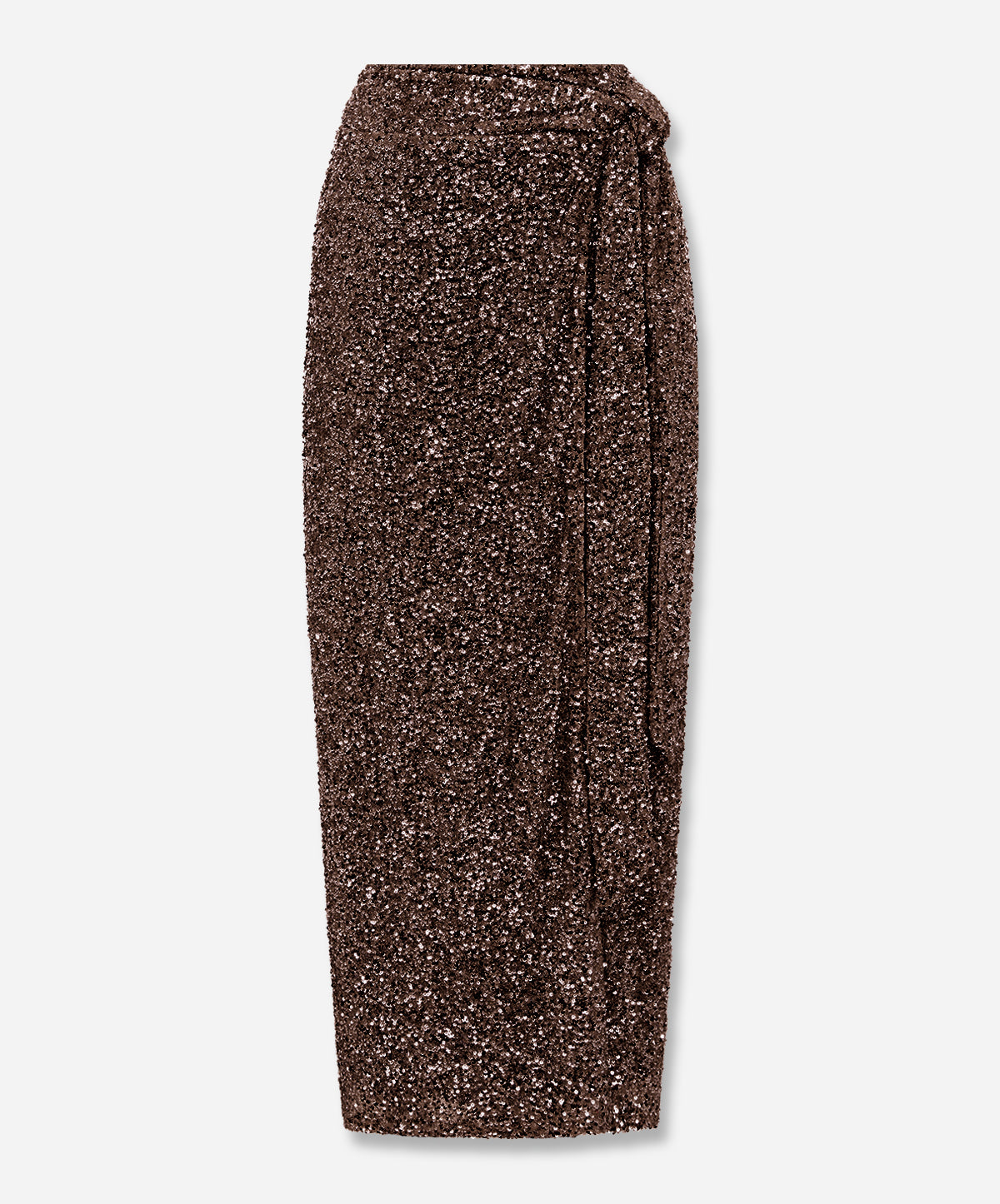 Chocolate Jaspre Sequin Skirt