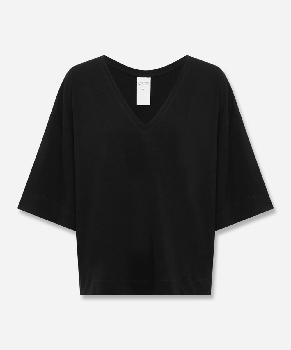 Oversized V Neck Top