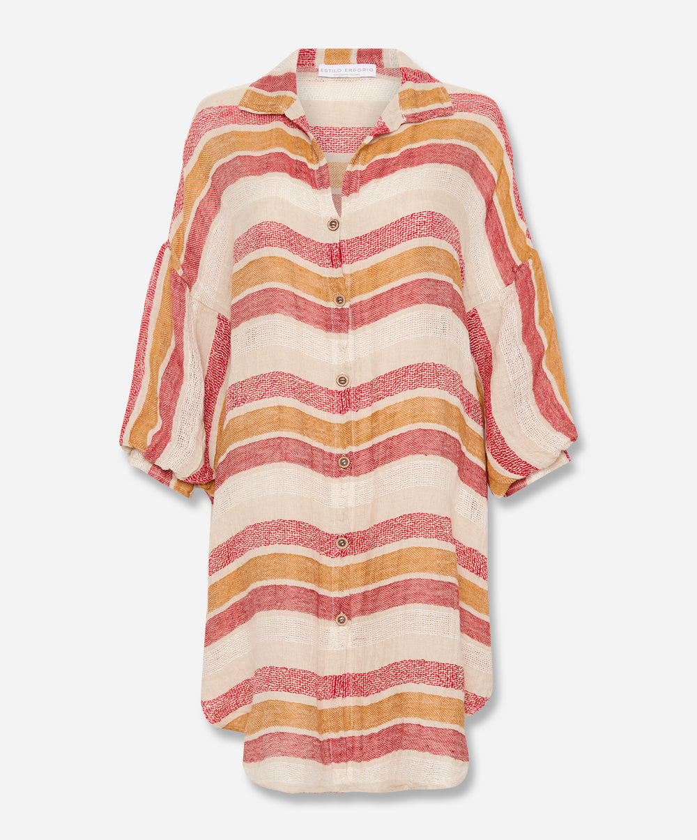 Sari Mini Shirt Dress