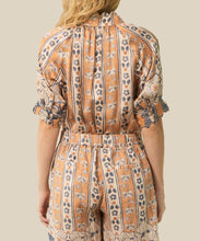 Load image into Gallery viewer, Delila Poppy Silk Blouse