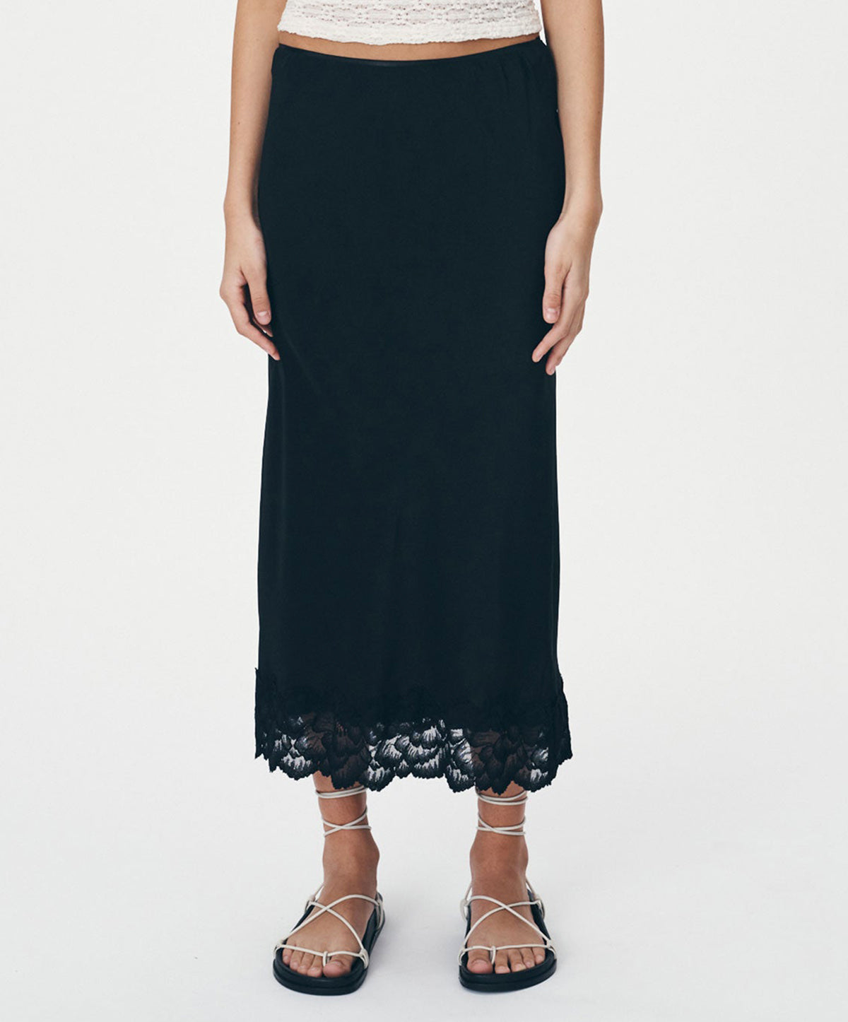 Marina Silk Midi Skirt