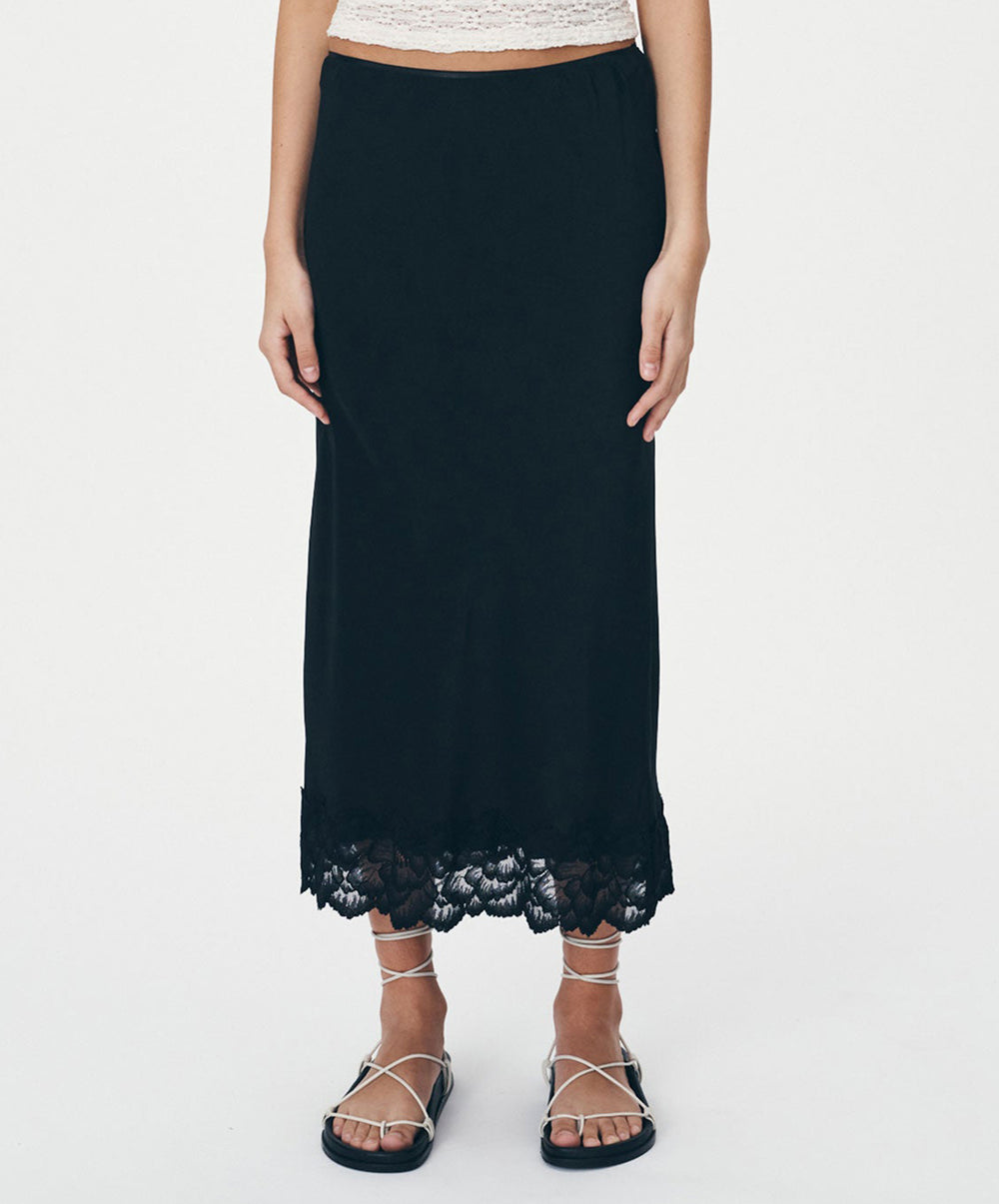 Marina Silk Midi Skirt