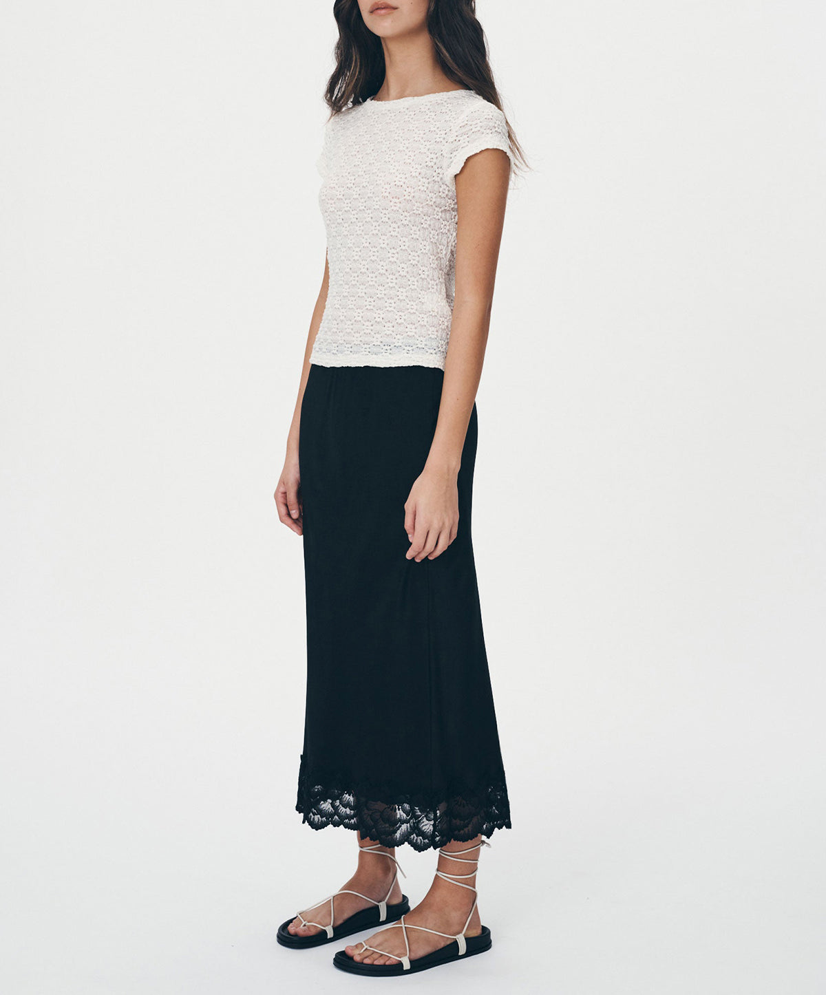 Marina Silk Midi Skirt