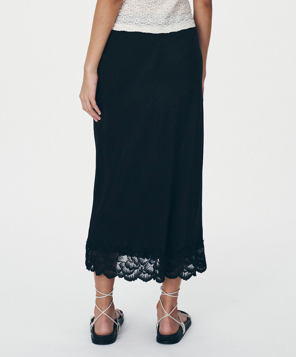 Marina Silk Midi Skirt