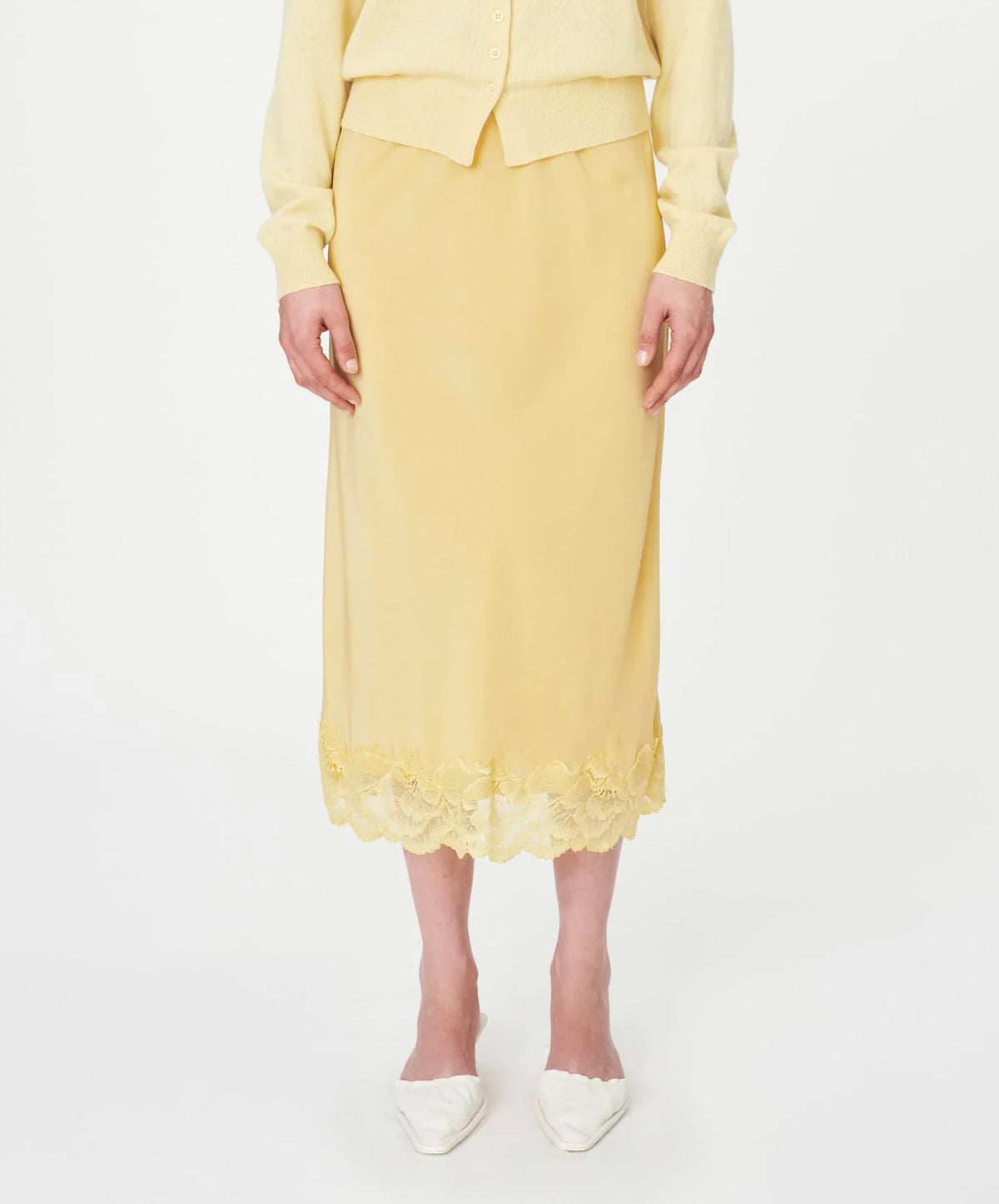 Marina Silk Midi Skirt