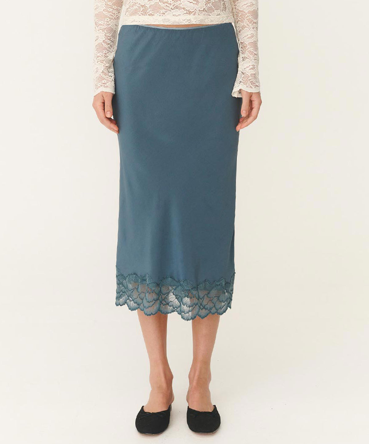 Marina Silk Midi Skirt