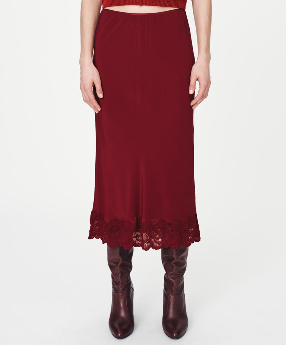 Marina Silk Midi Skirt