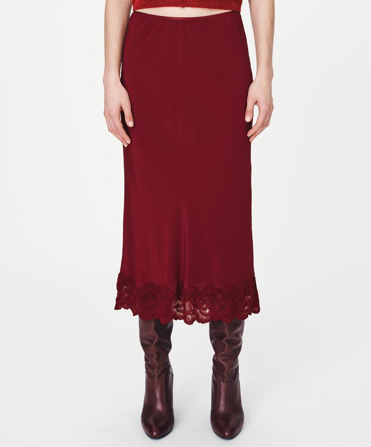 Marina Silk Midi Skirt