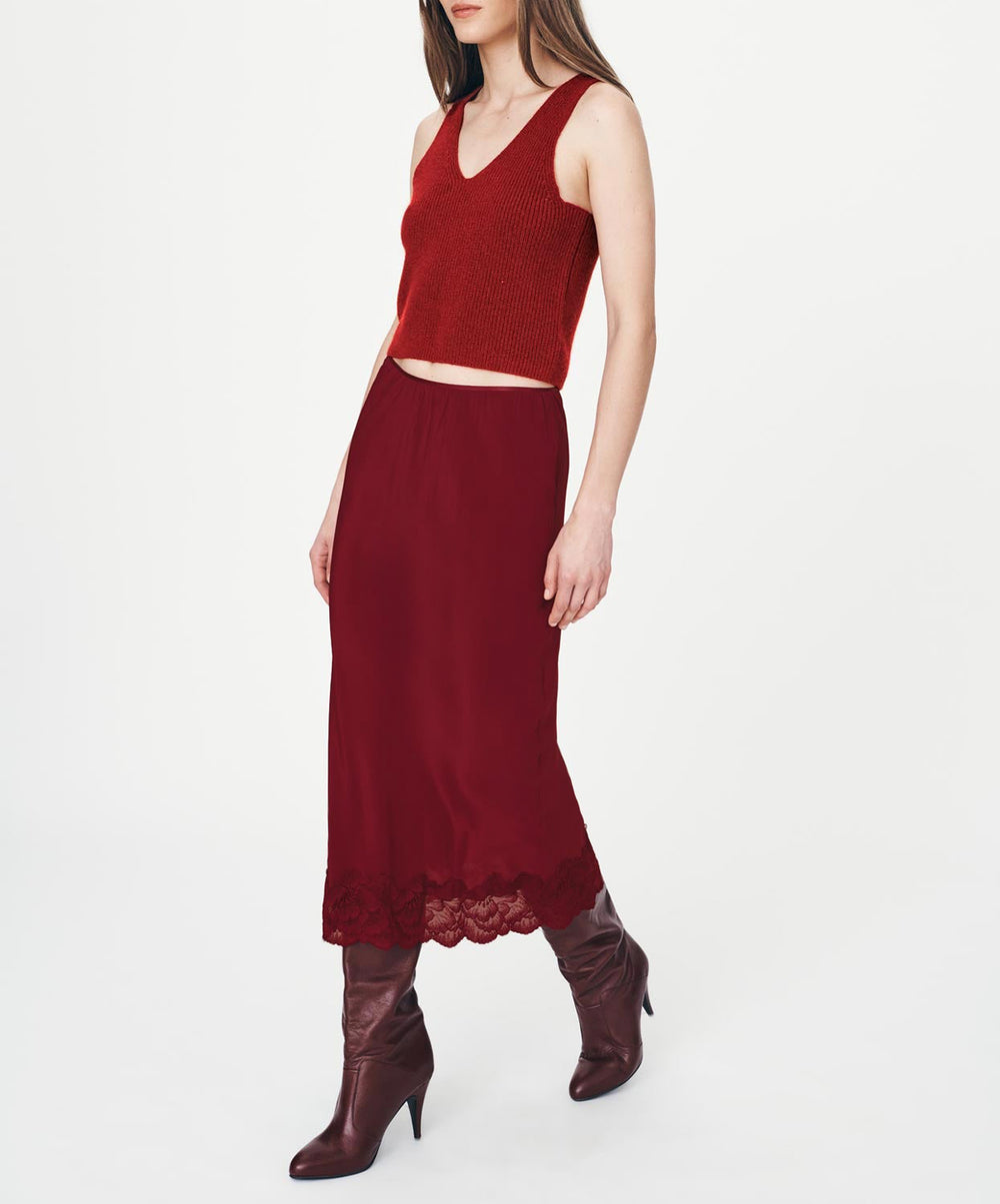 Marina Silk Midi Skirt