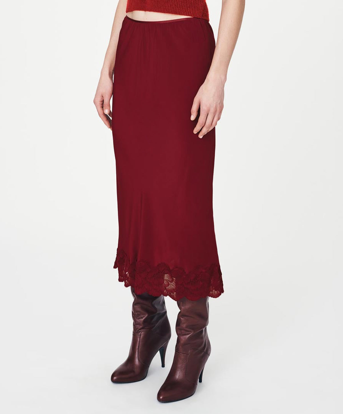 Marina Silk Midi Skirt