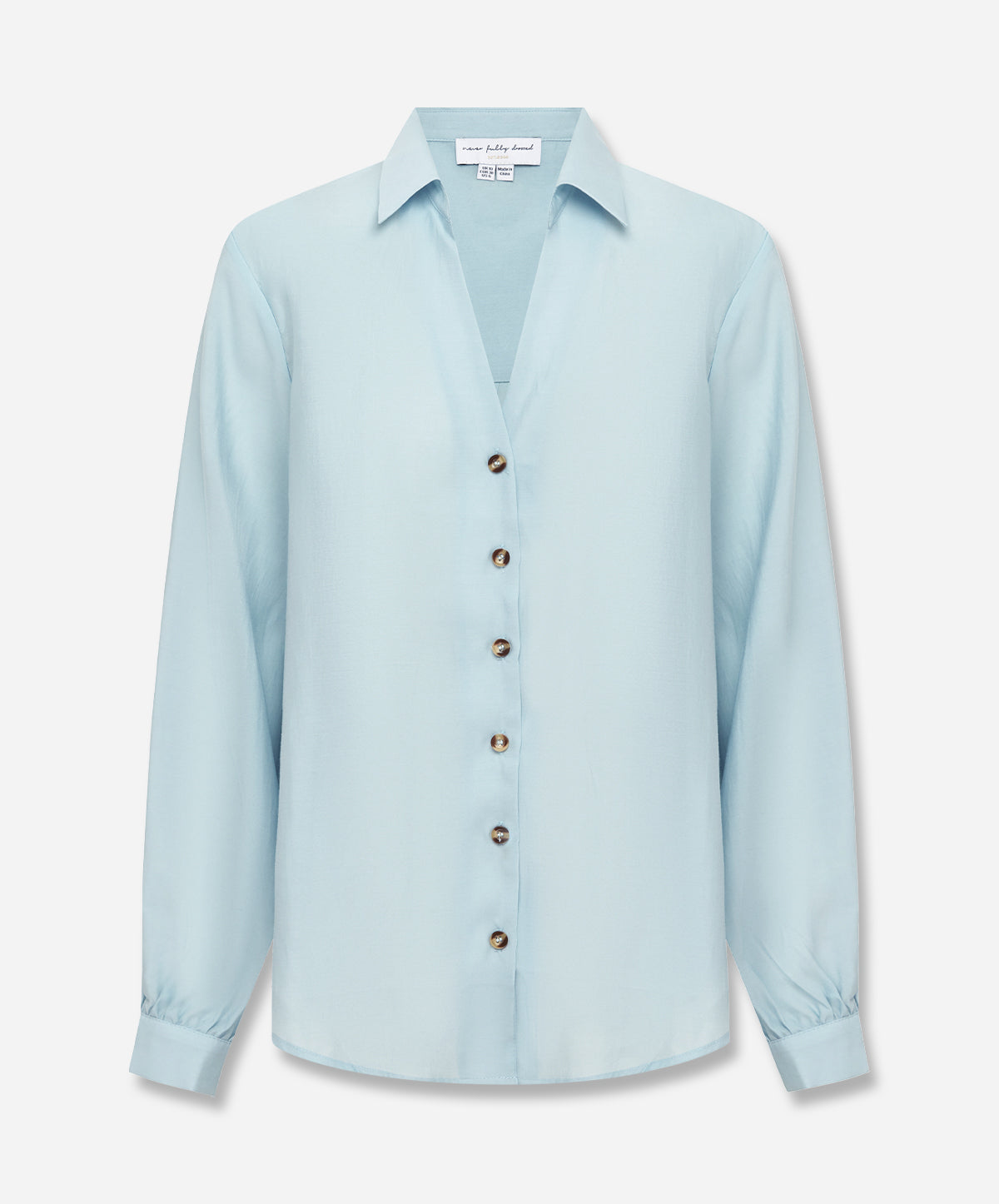 never fully dressed miley shirt Women's Ice Blue Miley Shirt in Sky - Size 2