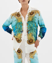 Load image into Gallery viewer, Blue Cigare Long Sleeve Shirt