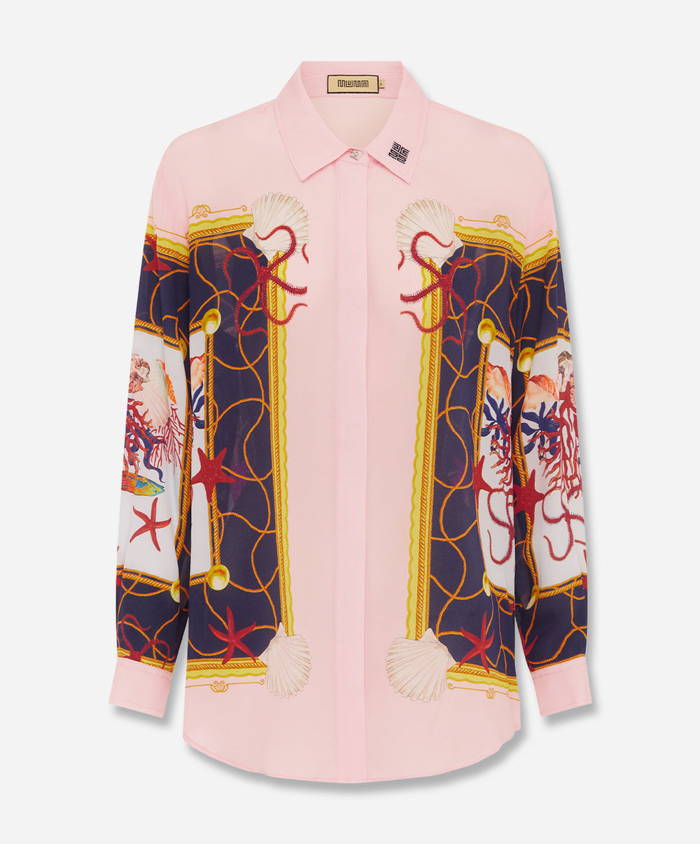 Coral Netting Long Sleeve Shirt