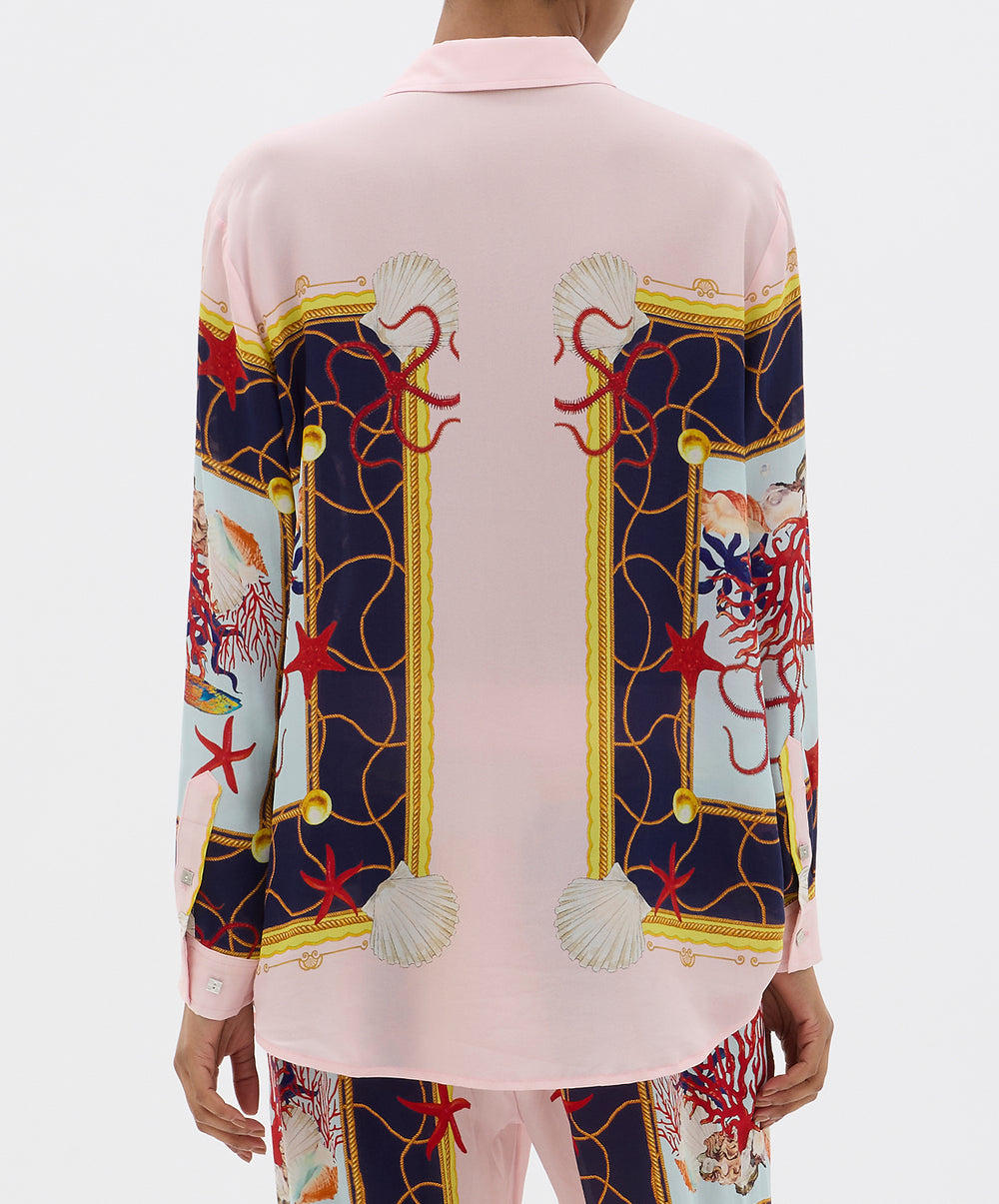 Coral Netting Long Sleeve Shirt
