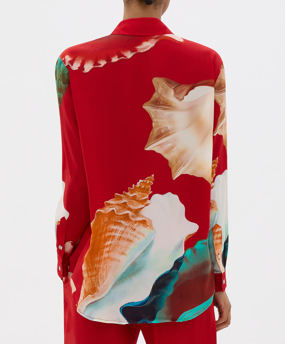 Murex Long Sleeve Silk Shirt