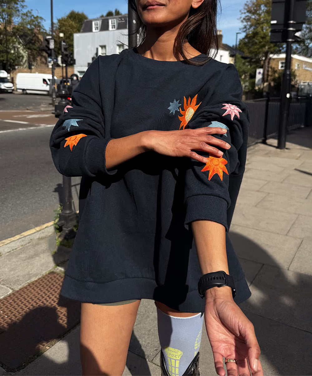 Navy Charm Sweatshirt