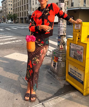 Load image into Gallery viewer, Black Poppy Cardigan