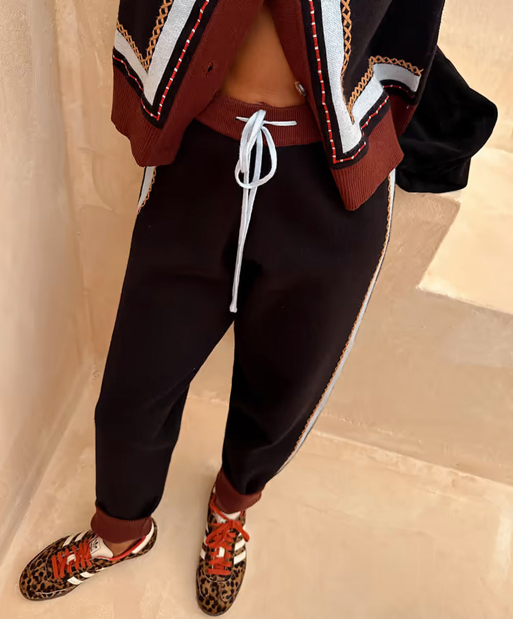 Geometric Knit Jogger