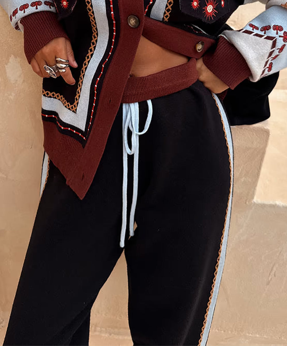 Geometric Knit Jogger