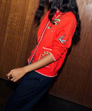 Load image into Gallery viewer, Red Mystical Cardigan with Collar