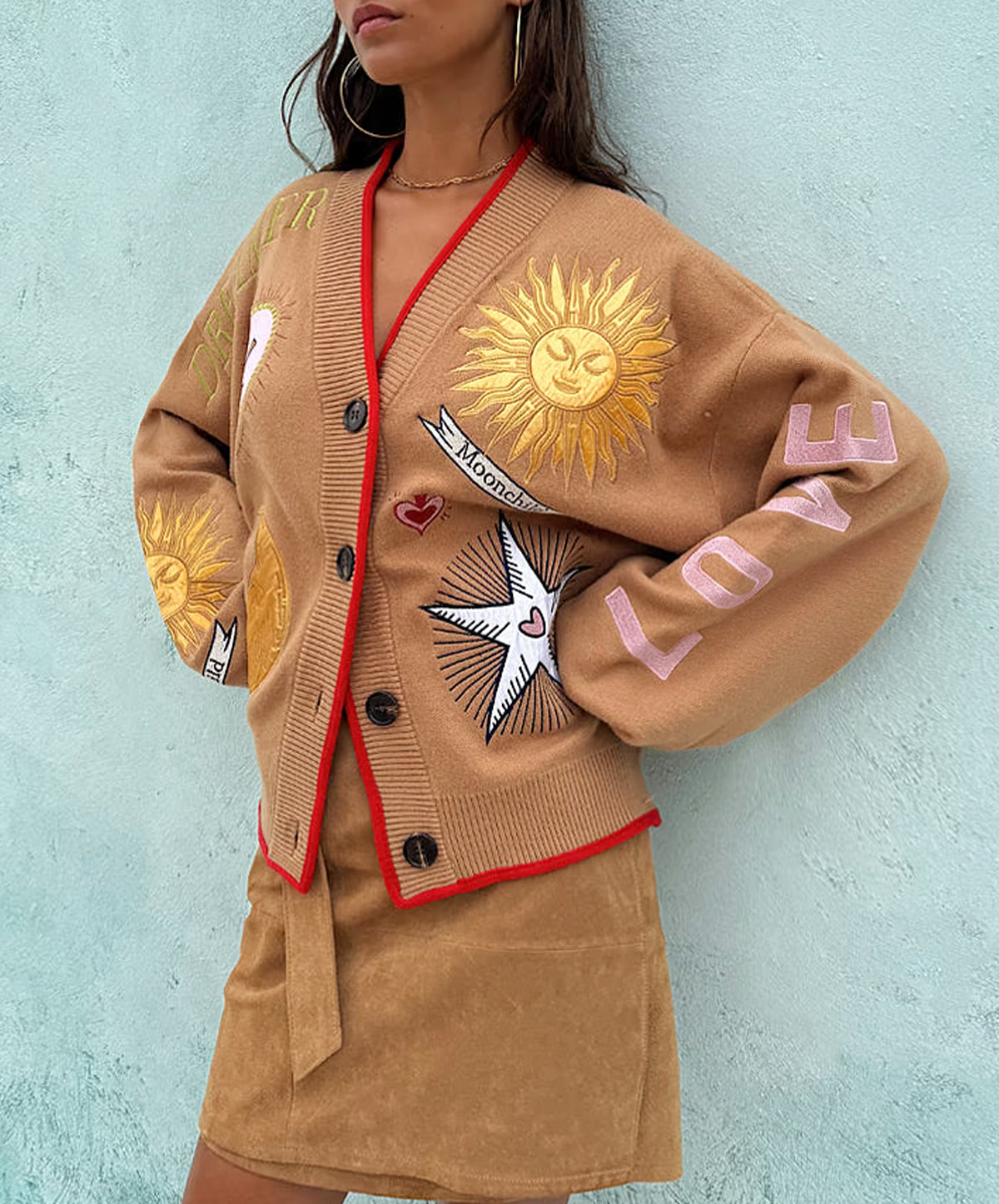 Camel Mystical Cardigan