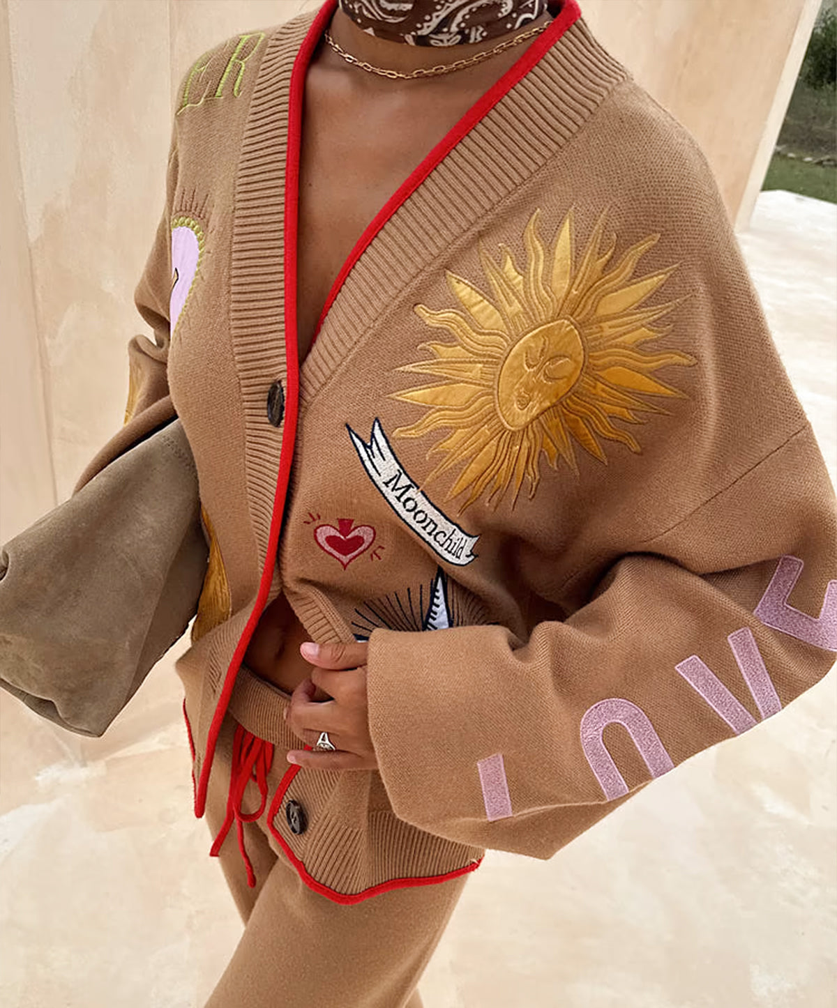 Camel Mystical Cardigan