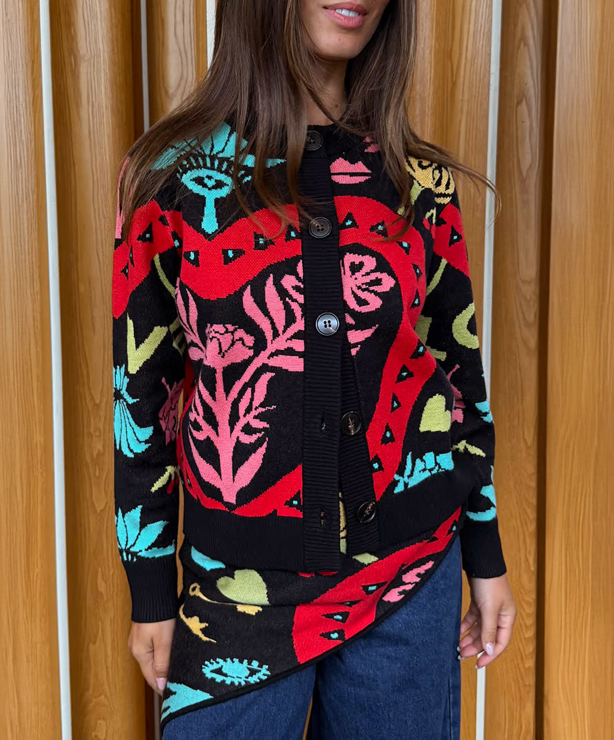 Black Amara Hollie Cardigan