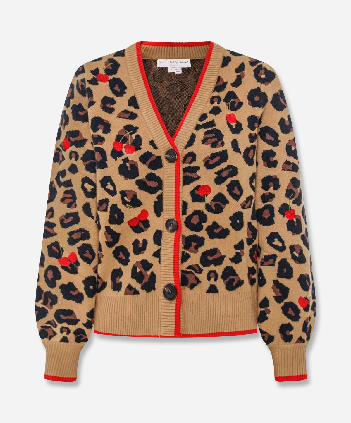 Cherry Leopard Cardigan
