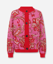 Load image into Gallery viewer, Pink Paisley Oslo Cardigan