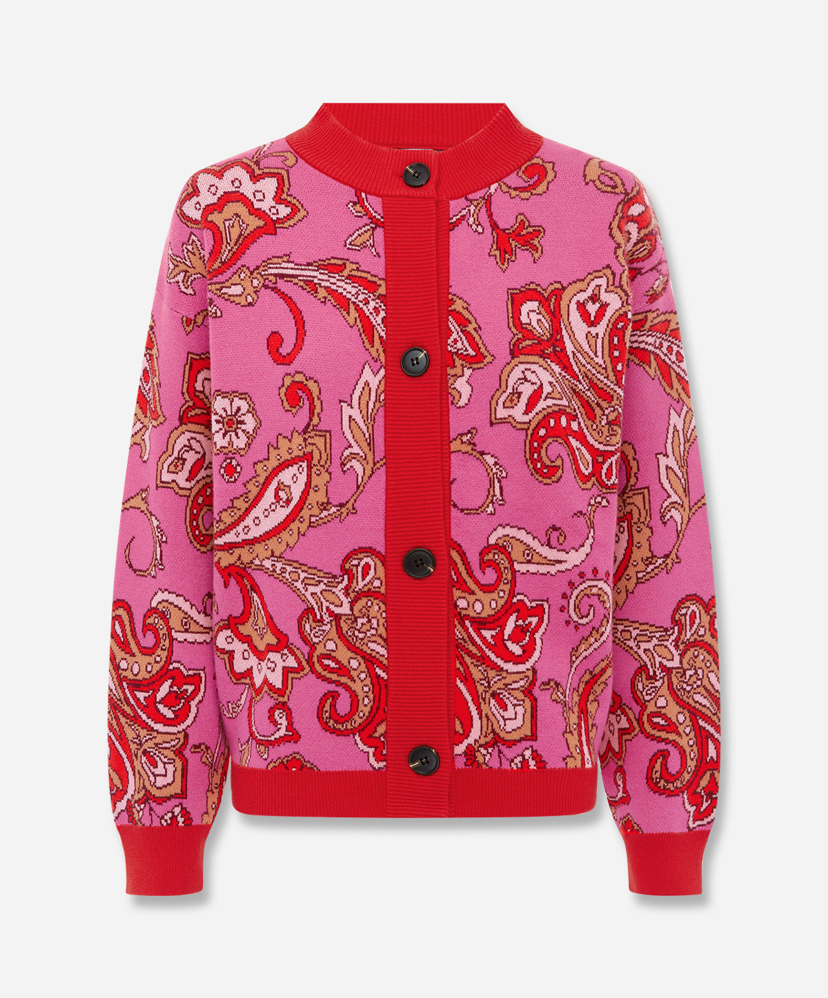 Pink Paisley Oslo Cardigan