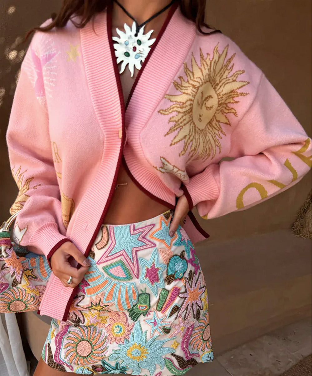 Pink Mystical Cardigan