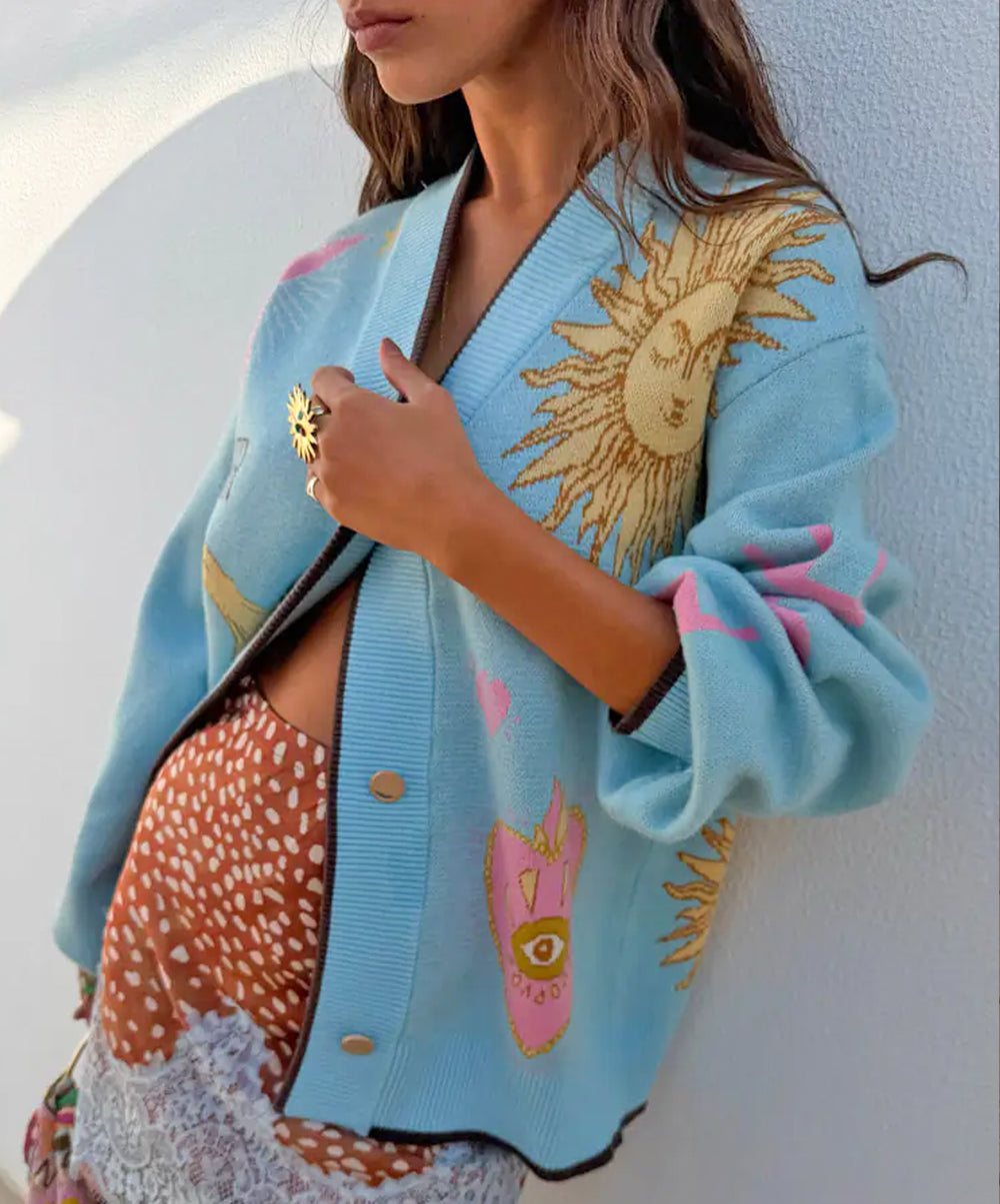 Blue Mystical Cardigan
