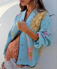 Load image into Gallery viewer, Blue Mystical Cardigan