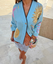 Load image into Gallery viewer, Blue Mystical Cardigan