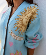 Load image into Gallery viewer, Blue Mystical Cardigan