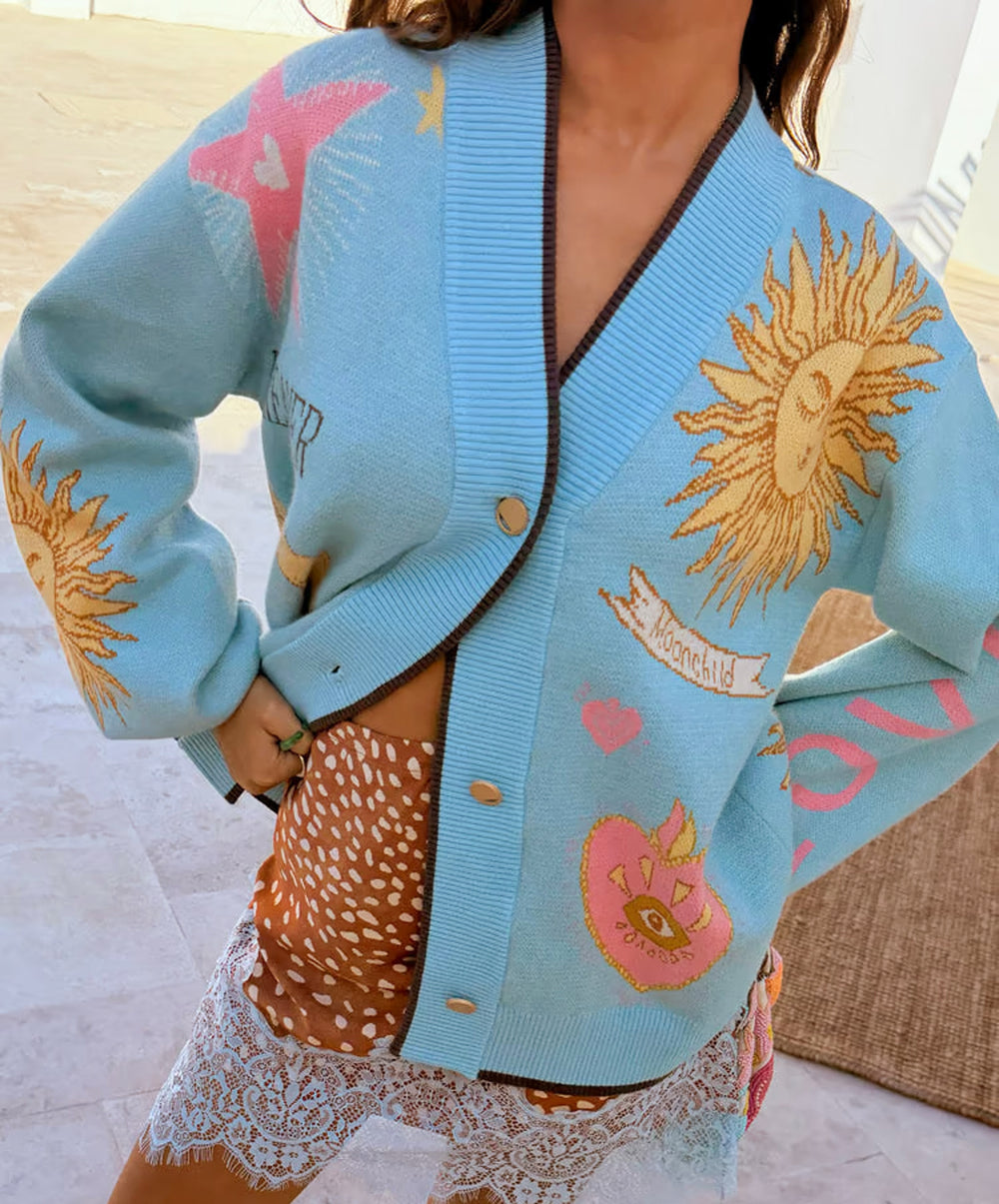 Blue Mystical Cardigan