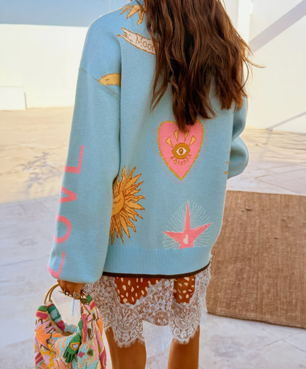 Blue Mystical Cardigan