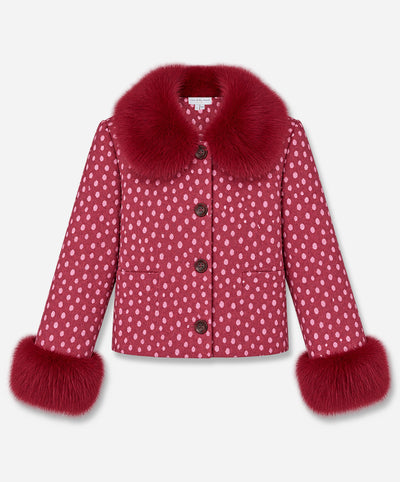 Burgundy Deer Jacket