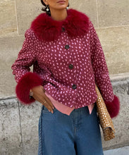 Load image into Gallery viewer, Burgundy Deer Jacket