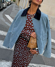 Load image into Gallery viewer, Sky Blue Suede Jacket