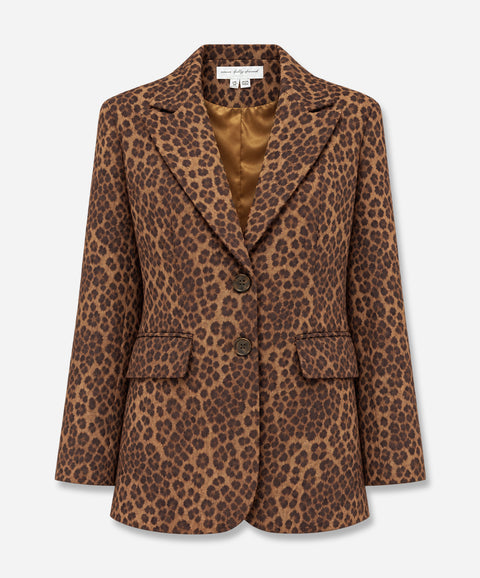 Leopard Taylor Blazer