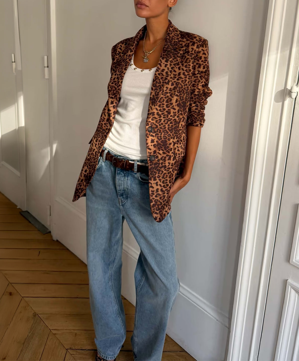 Leopard Taylor Blazer