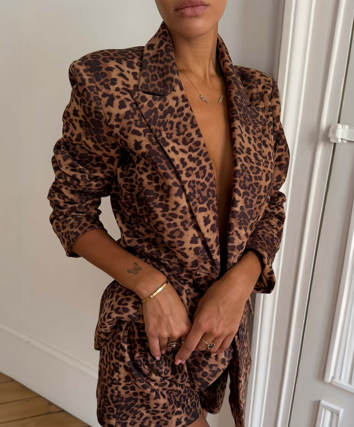 Leopard Taylor Blazer