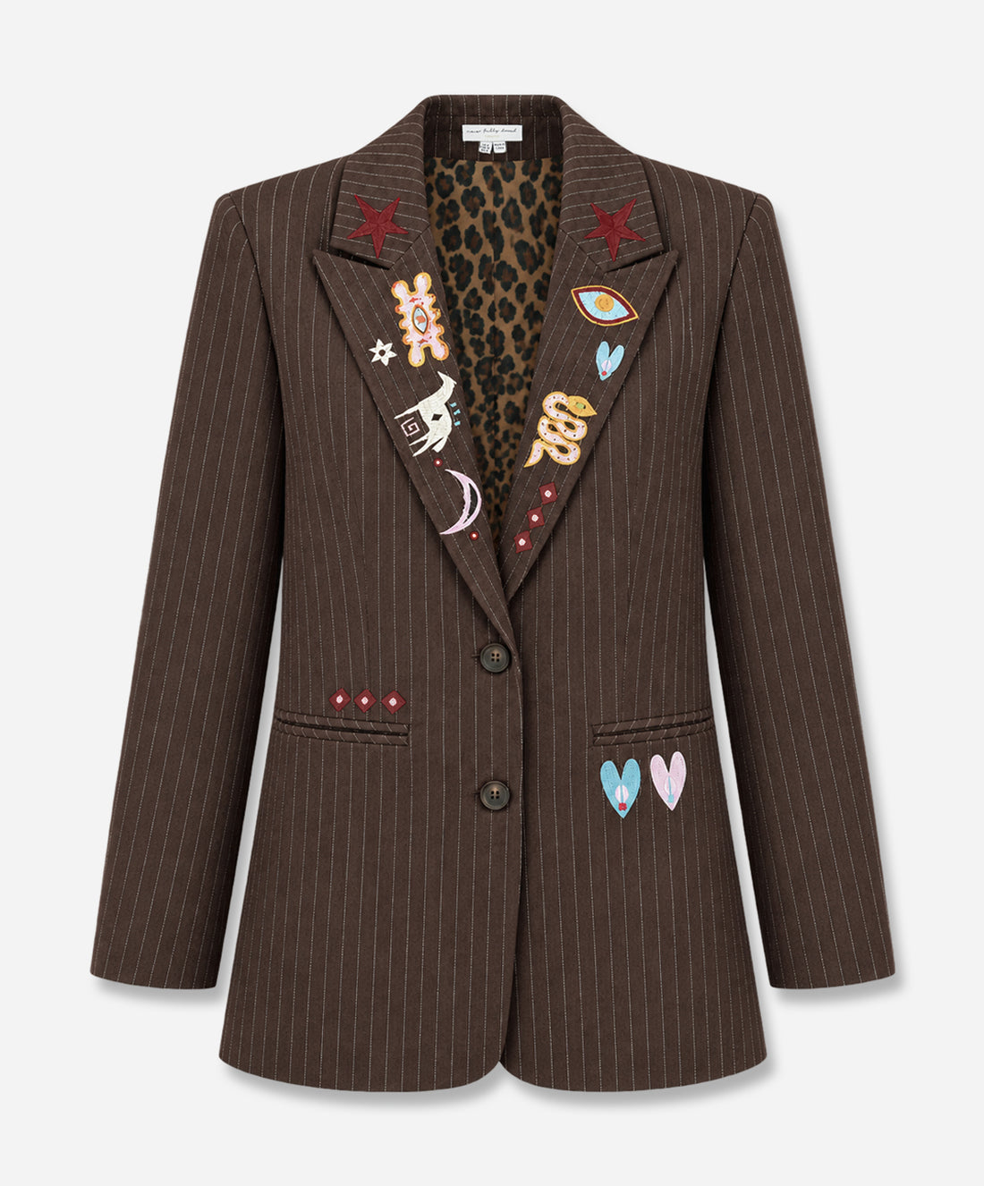 Chocolate Pinstripe Taylor Blazer