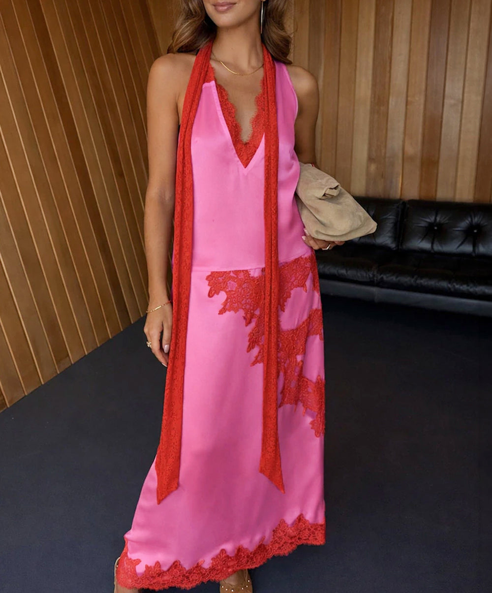 Pink Red Lily Skirt