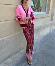 Load image into Gallery viewer, Burgundy Deer Maeva Skirt