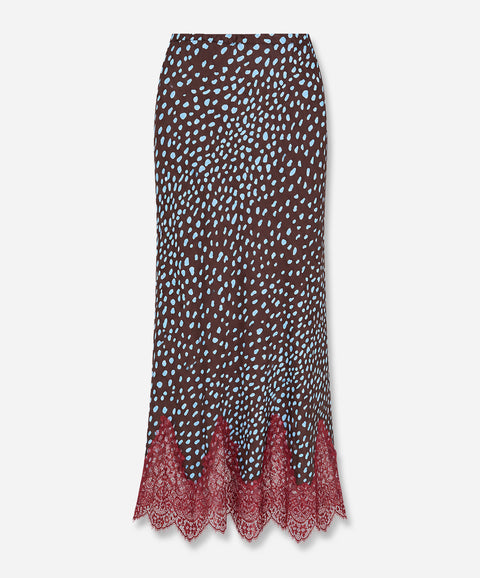 Chocolate Deer Midi Maeva Skirt